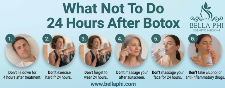 What not to do 24 hours after botox